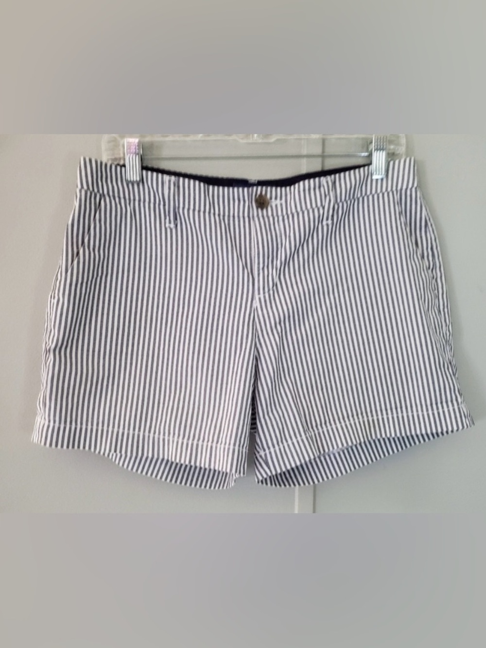 Old Navy Blue and White Stripe Everyday Short